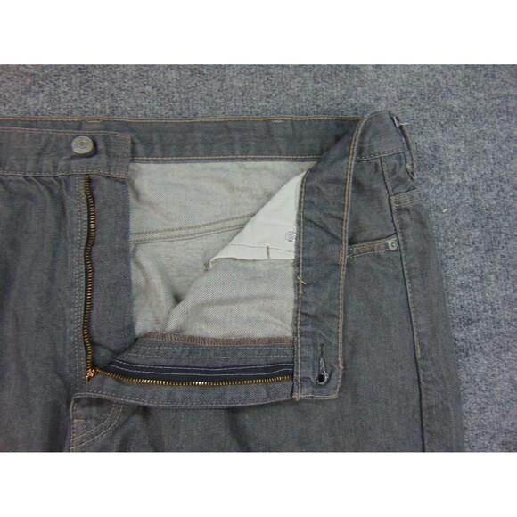 Levis 569 Jean Shorts Mens 42 Gray Loose Straight Denim Short Pants - Picture 7 of 10